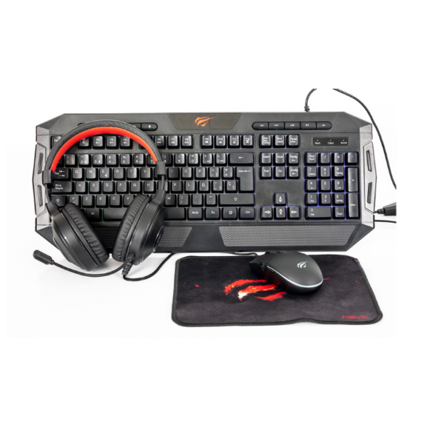 Kit Gamer Teclado Audífonos Mouse