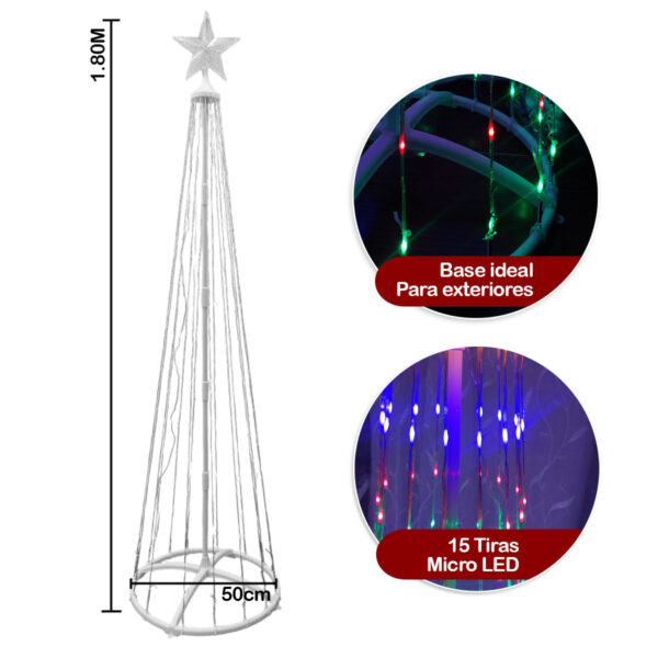 Arbol De Tiras Micro Led 180 M  - Imagen 4